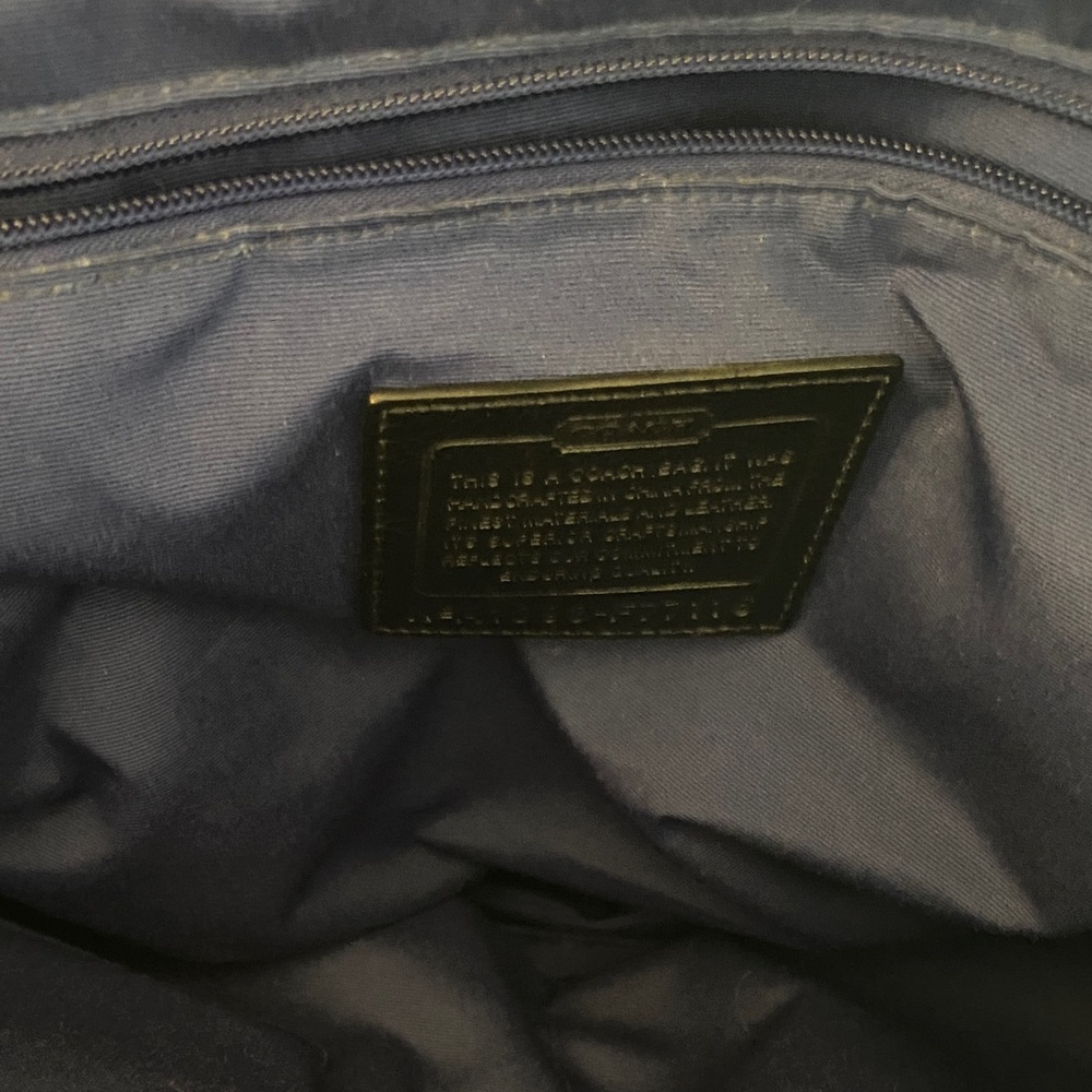 Coach Black Monogram Tote - Picture 6 of 7